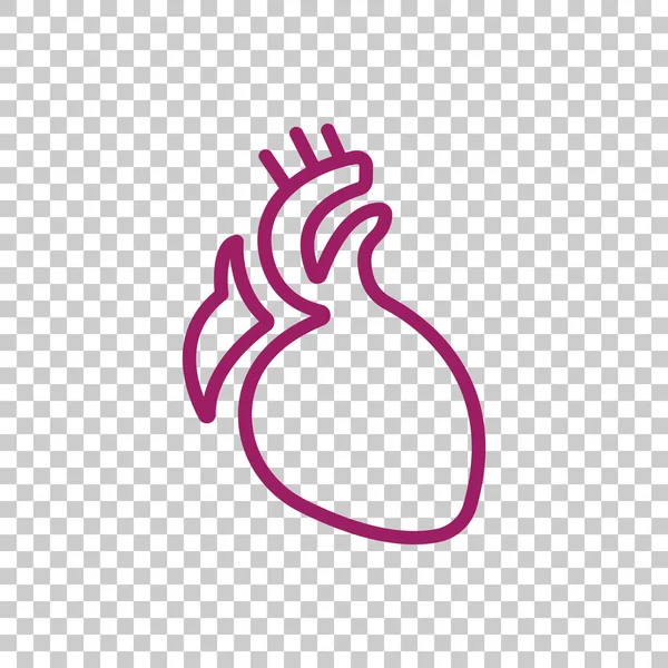 Ícone do órgão cardíaco — Vetor de Stock