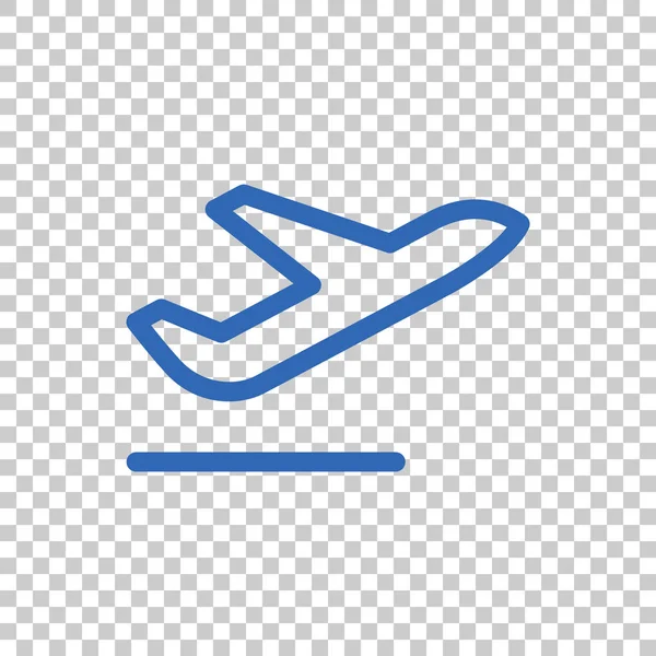 Plane flat icon — Stock Vector