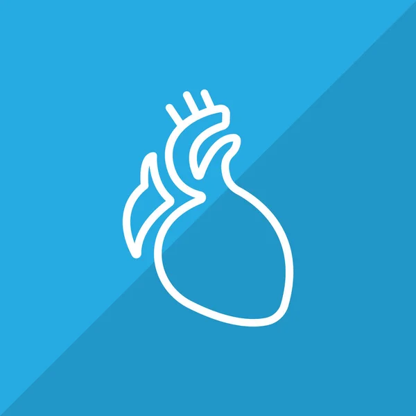 心臓器官のアイコン — ストックベクタ