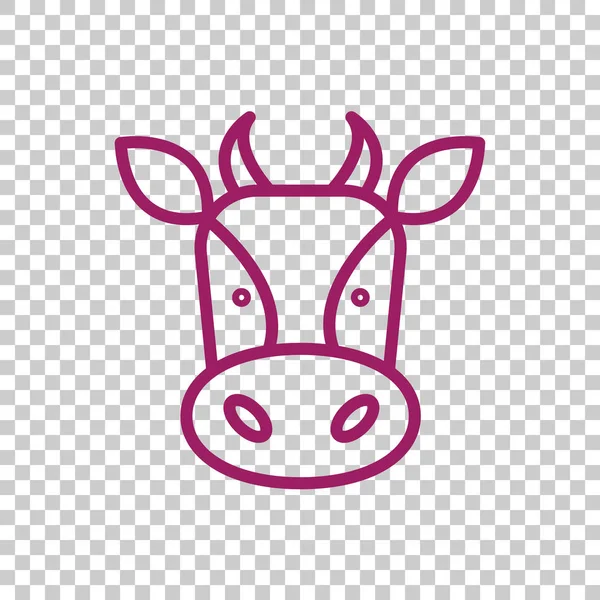 Icona della mucca da latte — Vettoriale Stock