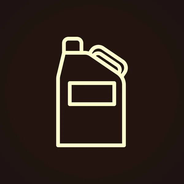 Kanystr motorový olej ikony — Stockový vektor