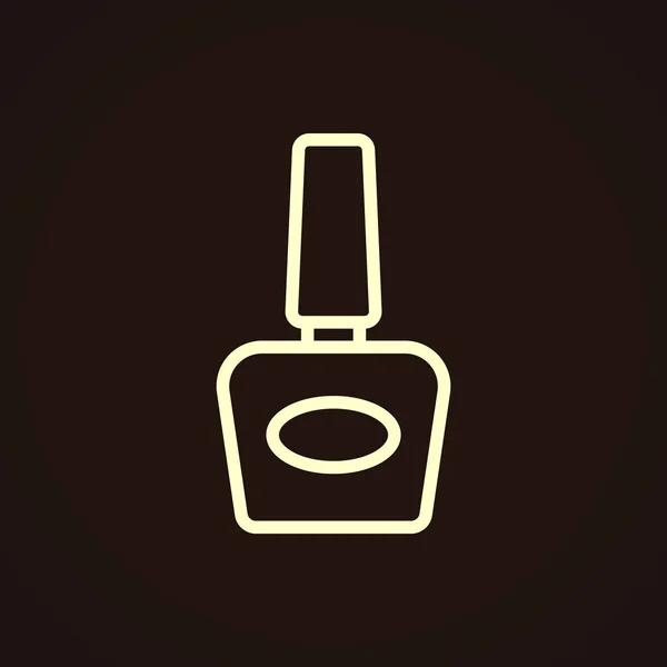 Botella cosmética, icono de maquillaje — Archivo Imágenes Vectoriales