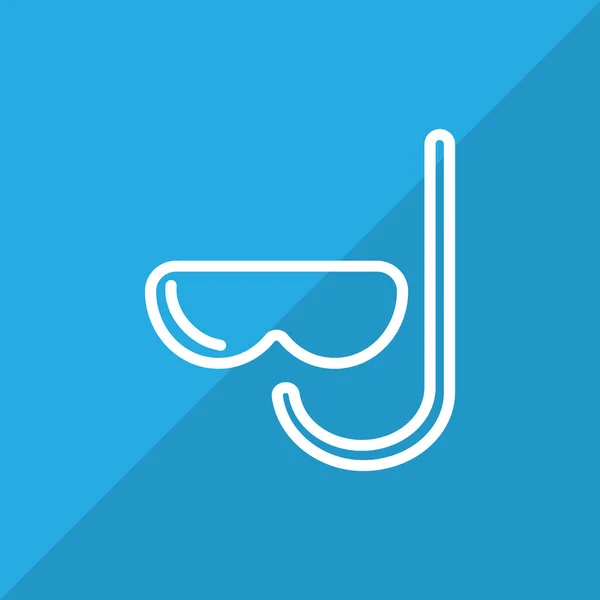 Pictogram masker en snorkel — Stockvector