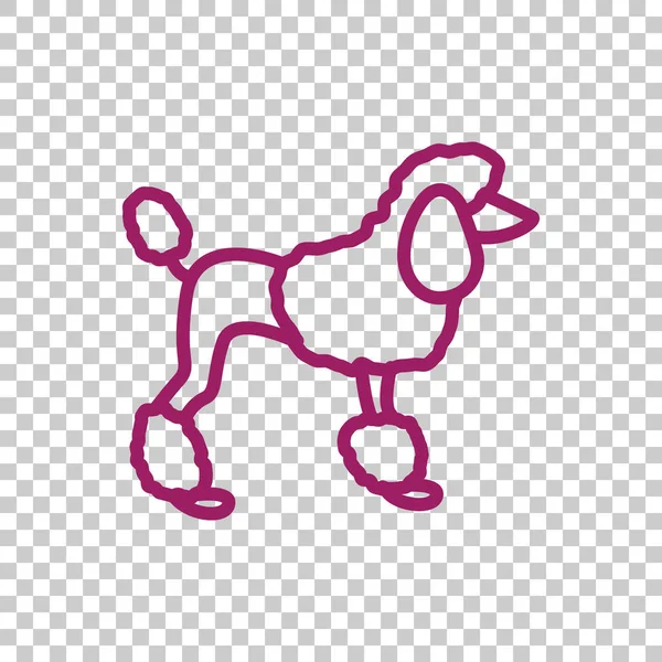 Icono de web para perros — Vector de stock