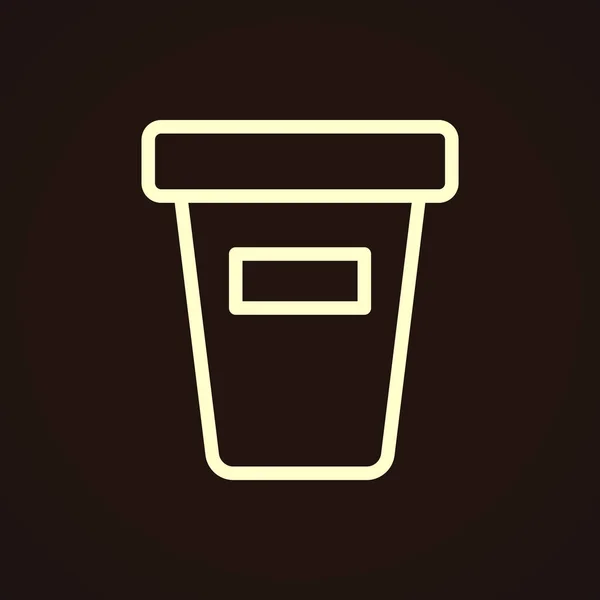 Bevanda di caffè d'asporto — Vettoriale Stock