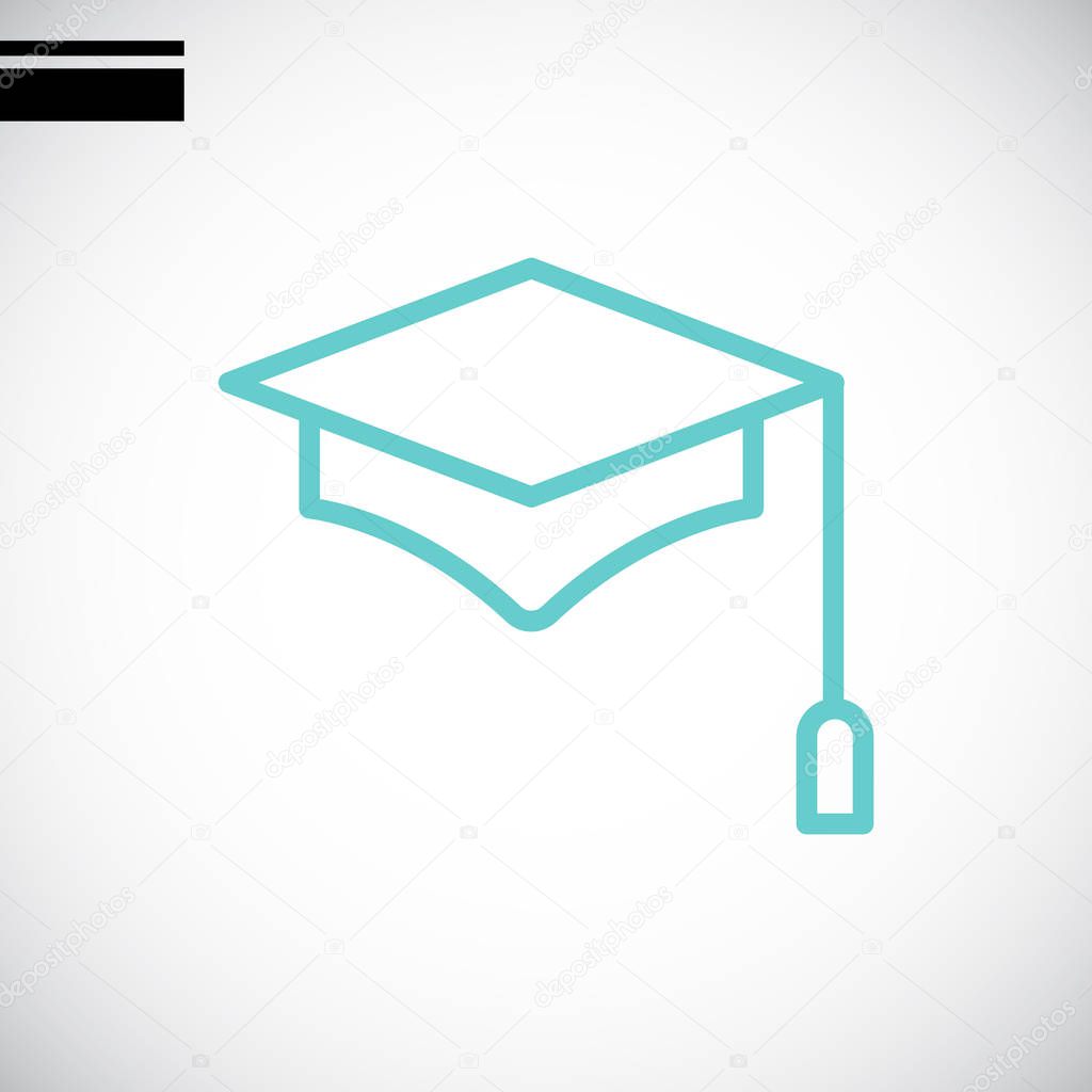 Graduation hat icon