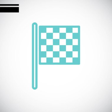 bayrak basit simgesi bitirmek