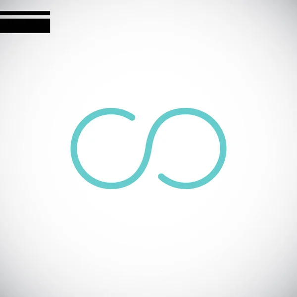 Icône signe infini — Image vectorielle
