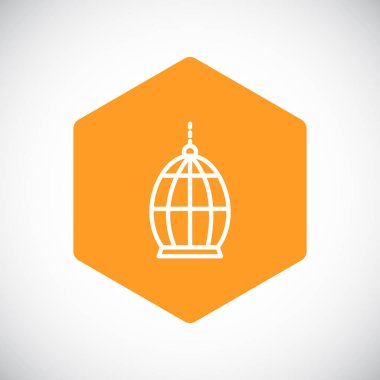 Tasarım hayvan kafes simgesinin  