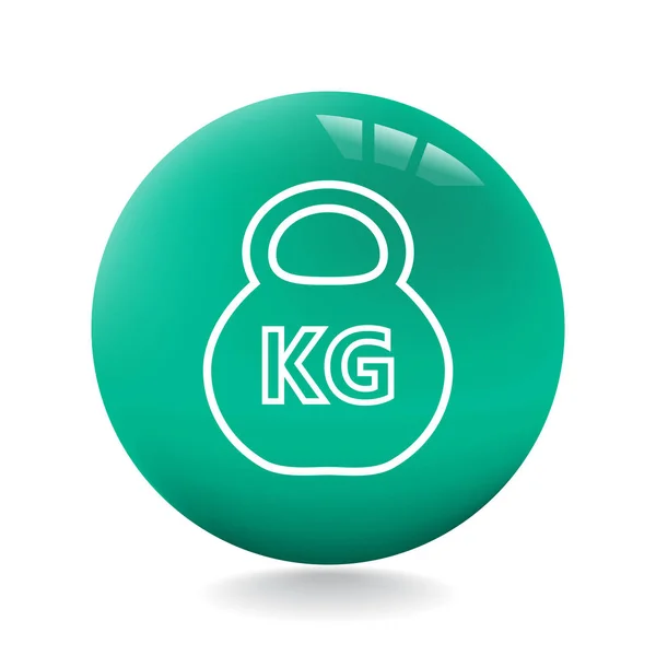 Diseño del icono del kilogramo — Vector de stock