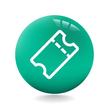 Tasarım bilet simgesinin