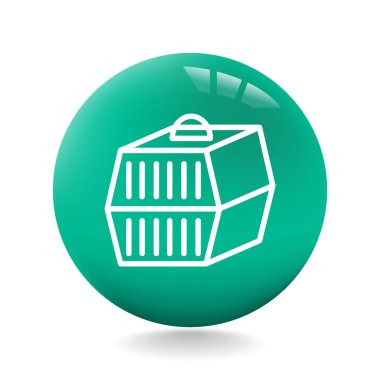 Tasarım hayvan kafes simgesinin  