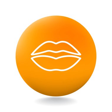 Dudak simgesi tasarım