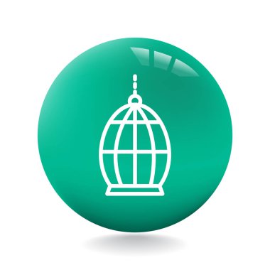 Tasarım hayvan kafes simgesinin  