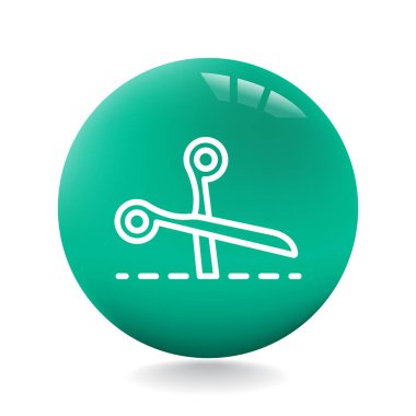 Tasarım makas simgesinin