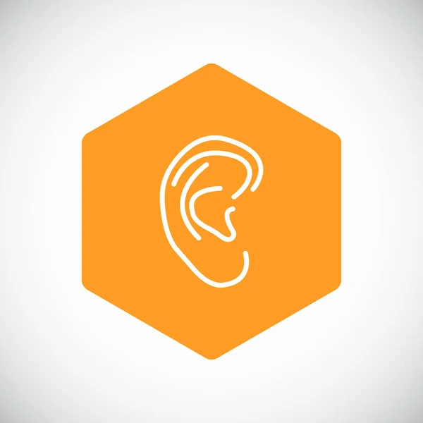 Ontwerp van oor pictogram — Stockvector