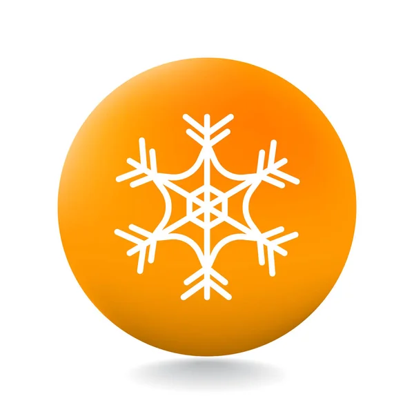 Desain ikon Snowflake - Stok Vektor