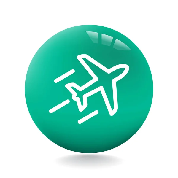 Ontwerp van vliegtuigen pictogram — Stockvector