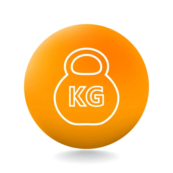 Diseño del icono del kilogramo — Vector de stock