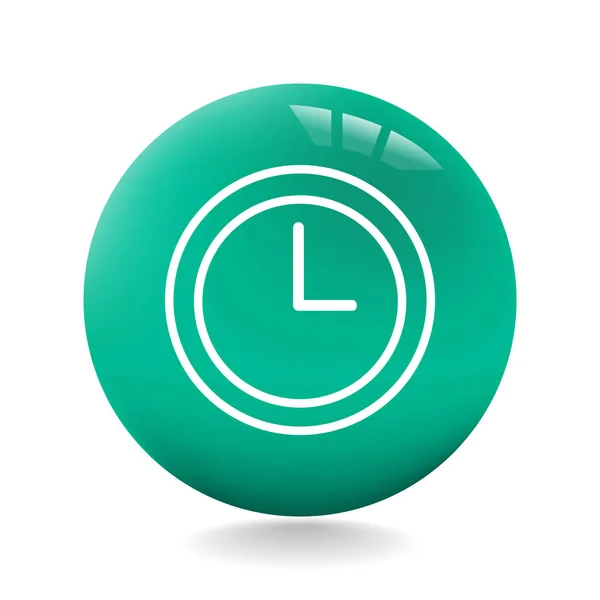 Diseño del icono del reloj — Vector de stock