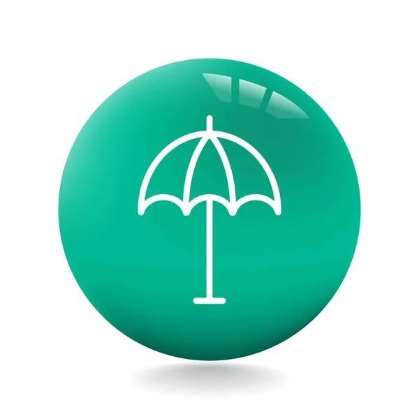 Conception de l'icône parapluie — Image vectorielle