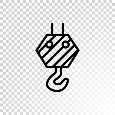 Piktogram vinç kanca simgesinin