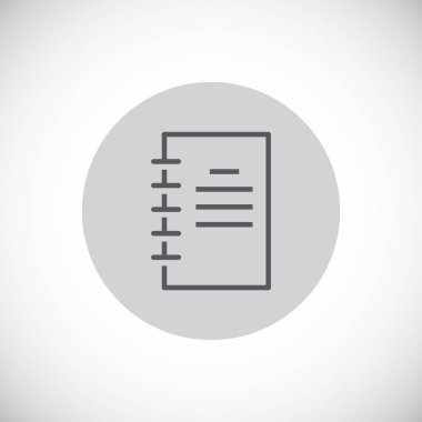 minimalist not defteri simgesi