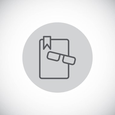 gözlük simgesi olan kitap