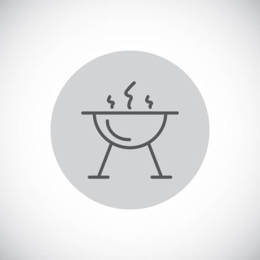 mangal barbekü simgesi