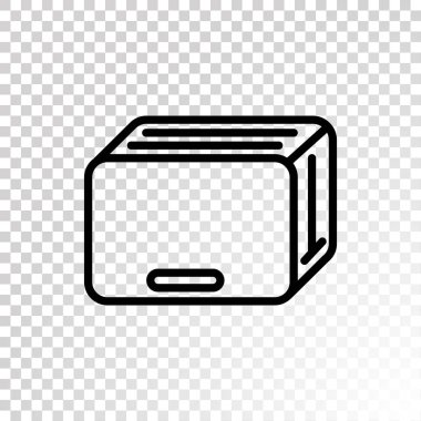 Ekmek kızartma makinesi basit simgesi