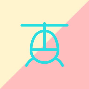 minimalist helikopter simgesi