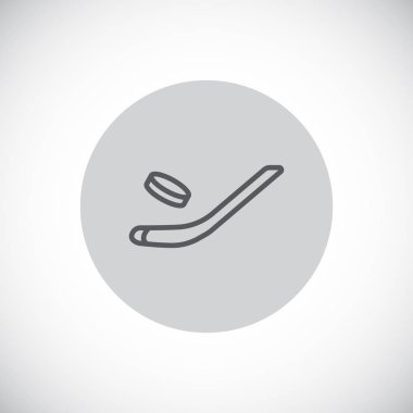 Hokey diski ve kulüp simgesini