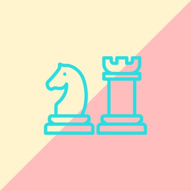 Satranç parçaları simgesi