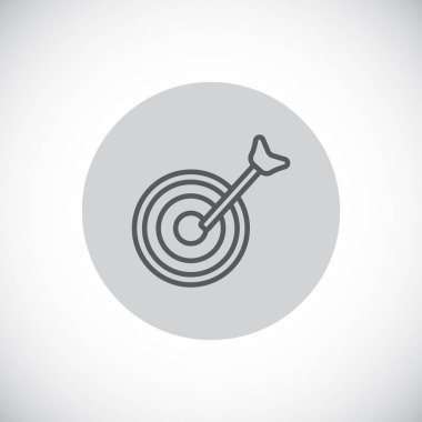 dart tahtası basit simgesi