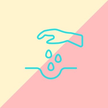 el ve su damla simgesi