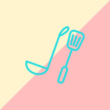 mutfak eşyaları basit simgesi