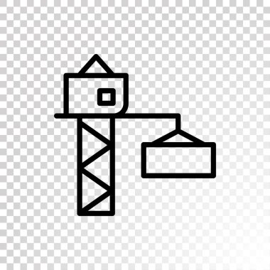 Piktogram vinç kanca simgesinin