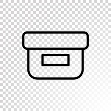 kutusu basit simgesi