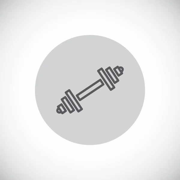 Skivstång enkel ikon — Stock vektor