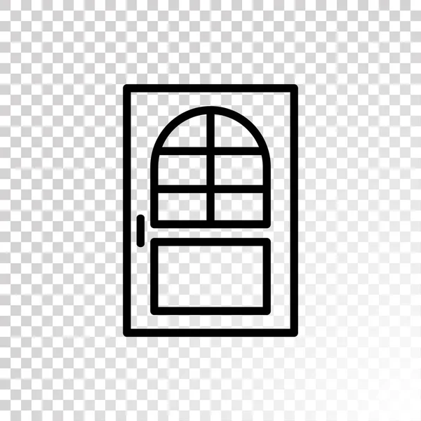 Puerta de la casa icono — Vector de stock