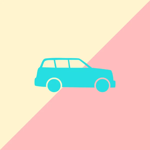 Minimalista autó ikon — Stock Vector
