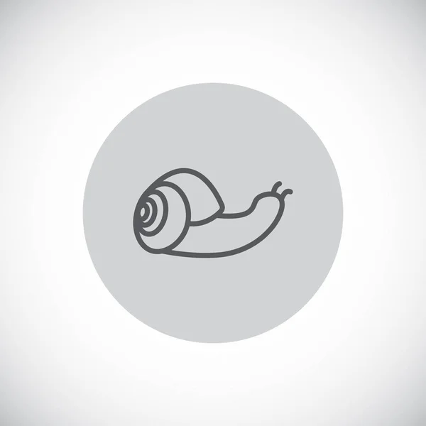 Icône de contour de l'escargot — Image vectorielle