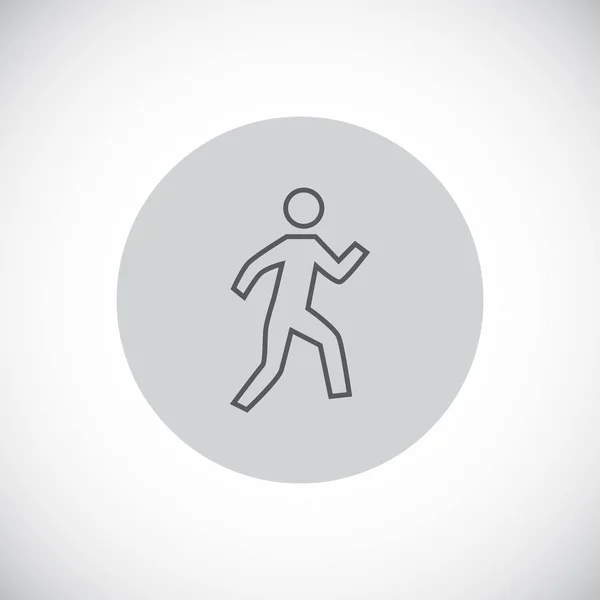 Ícone de passeio humano — Vetor de Stock