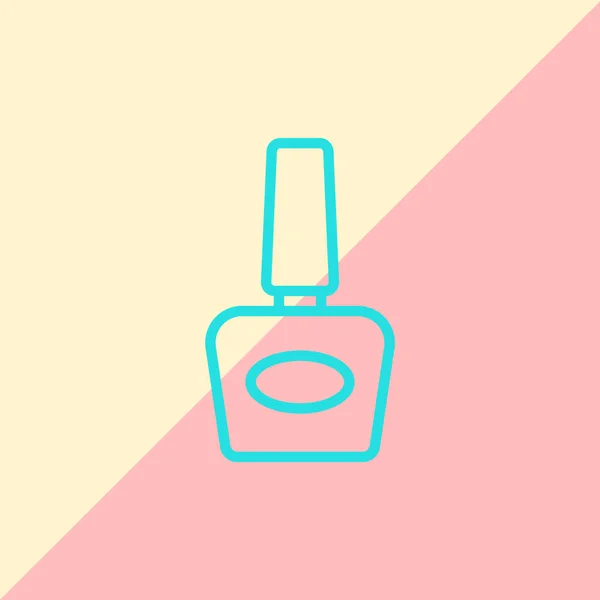 Icono de esmalte de uñas — Vector de stock