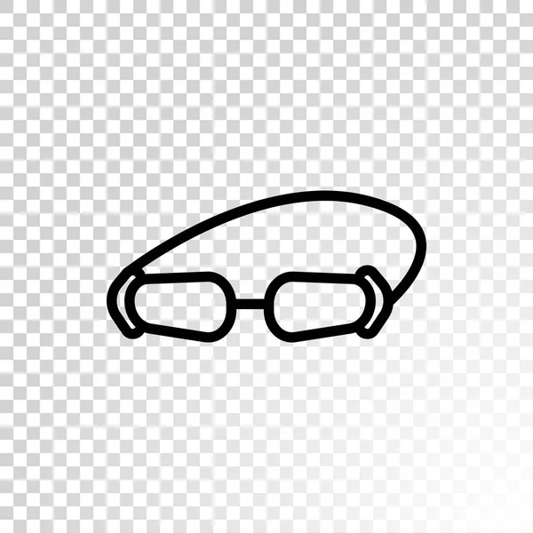 Óculos ícone plano —  Vetores de Stock