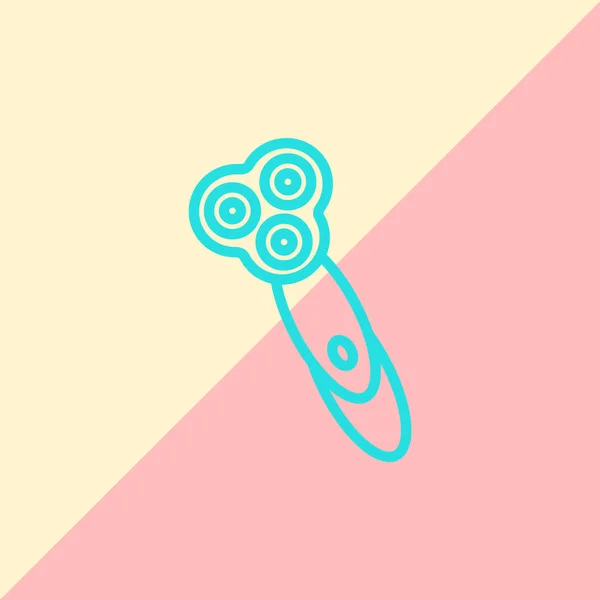 Haarschneidemaschine flach Symbol — Stockvektor