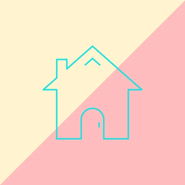 Ícone de casa simples — Vetor de Stock