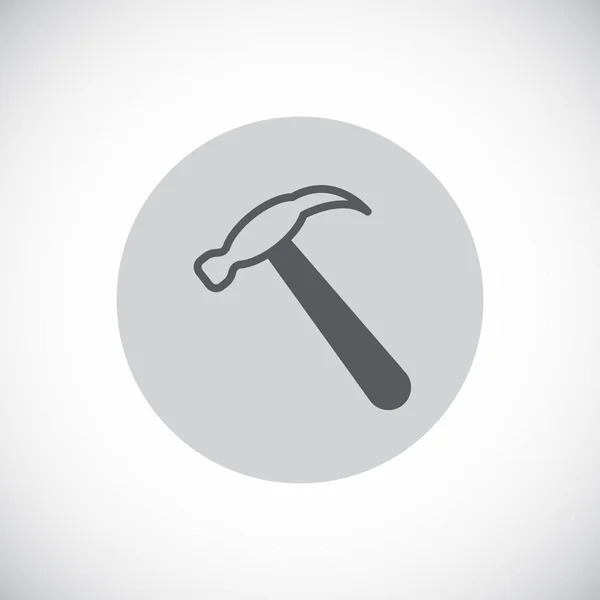 Icono de martillo minimalista — Vector de stock