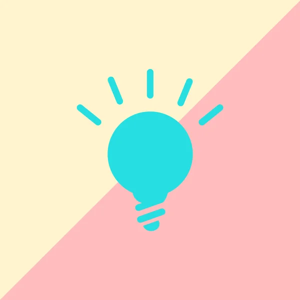 Idee Glühbirne Symbol — Stockvektor