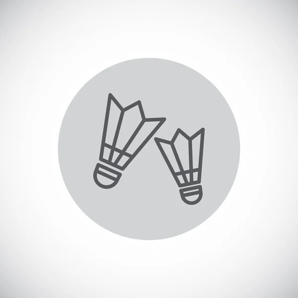 Badminton shuttlecocks simgesi — Stok Vektör